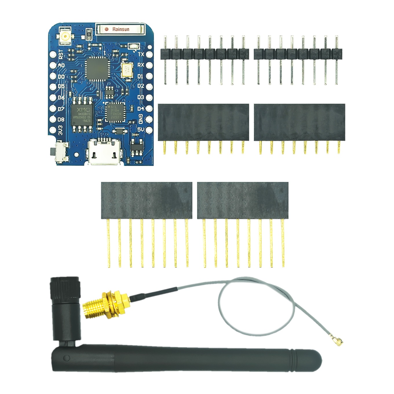 WEMOS-موصل هوائي خارجي ، لوحة  - مراجعة Esp8266 Nodemcu Board وسعره