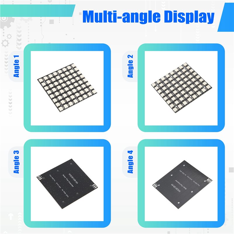 لوحة إضاءة LED ملونة بالكامل W - مراجعة Rgb Led Matrix 8X8 وسعره