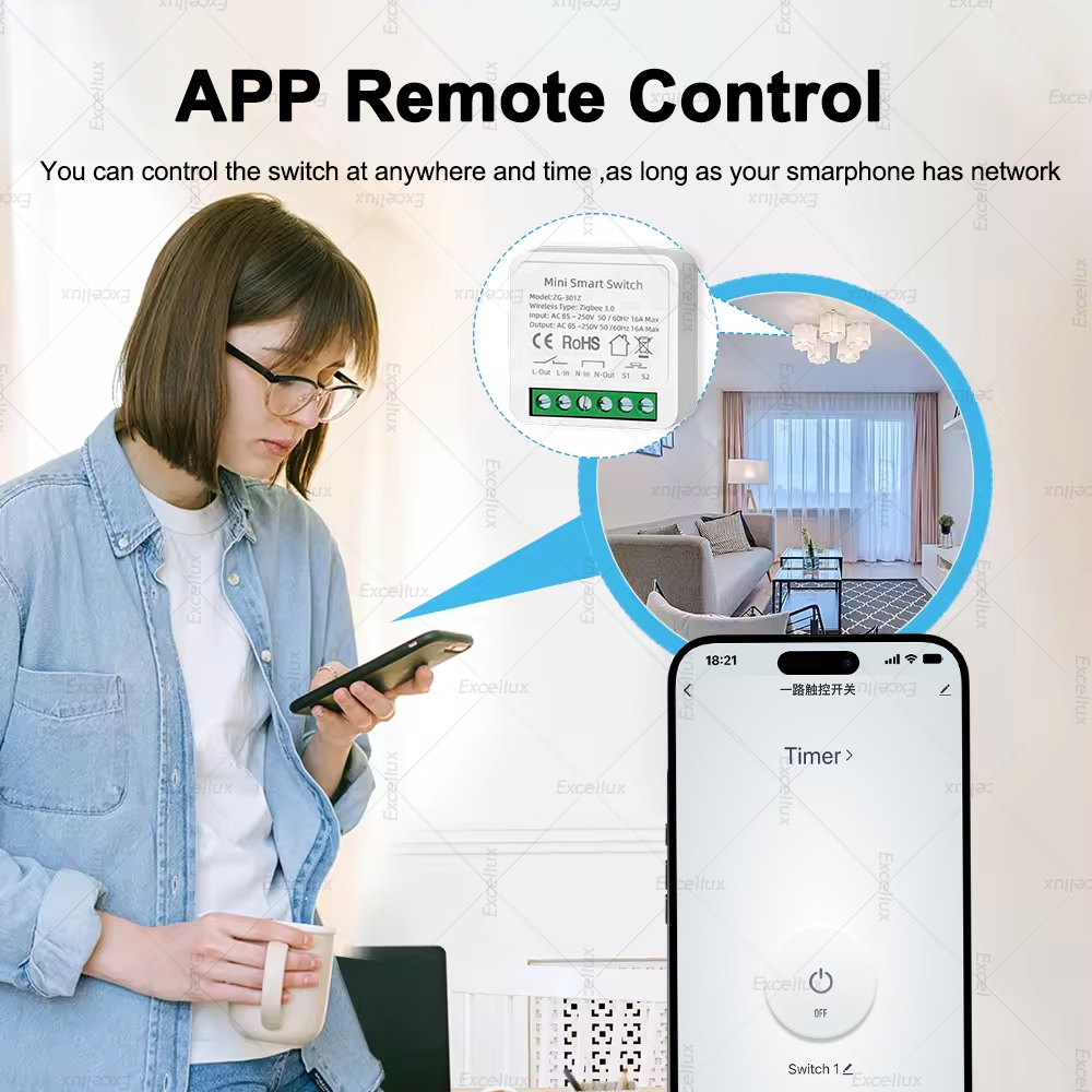 مفتاح ذكي صغير 16 أمبير بتقنية - مراجعة Smart Home Automation Diy وسعره