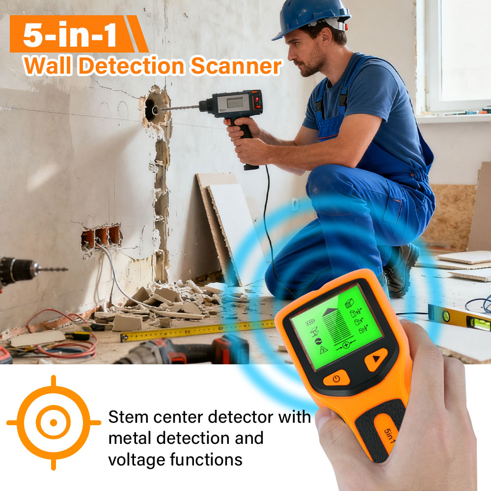 جهاز كشف دعامات الجدران 5 في 1 - مراجعة Water Leak Detector Wired وسعره