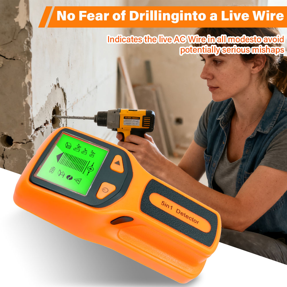 جهاز كشف دعامات الجدران 5 في 1 - مراجعة Water Leak Detector Wired وسعره