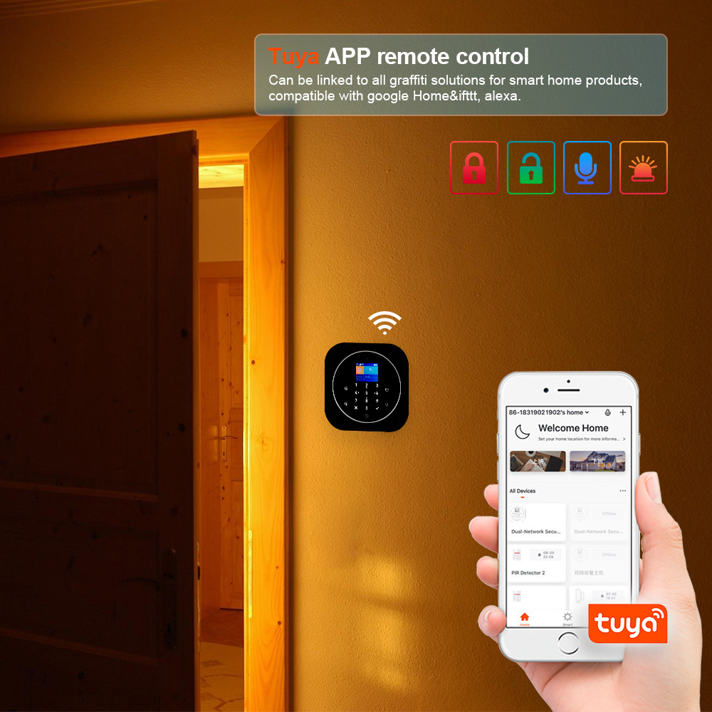 KERUI G12 طقم نظام إنذار منزلي - مراجعة Smart Home Automation Diy وسعره
