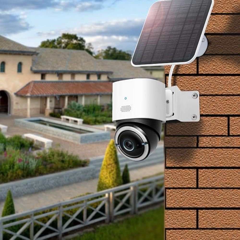 حامل جداري خارجي معدني أبيض لد - مراجعة Eufy Camera S340 وسعره